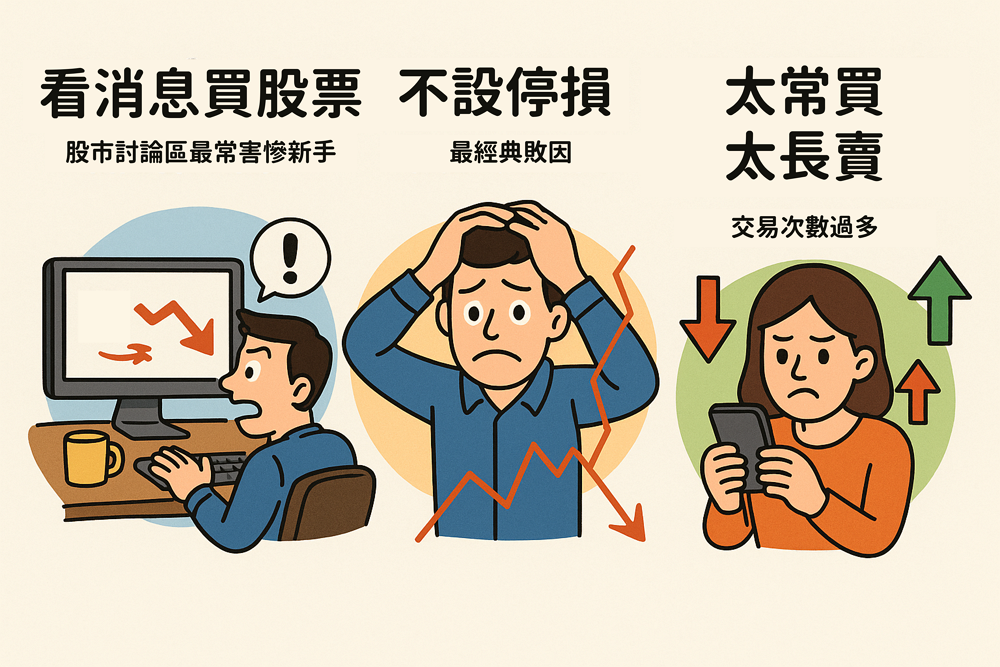 新手常犯的 10 個投資錯誤，你一定踩過至少三個
