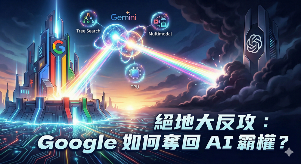 市值曾蒸發千億!Google 靠哪 3 張底牌在 AI 戰場逆襲 OpenAI? 市值曾蒸發千億!Google 靠哪 3 張底牌在 AI 戰場逆襲 OpenAI?