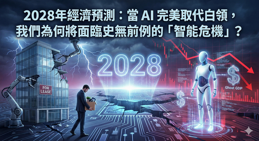 2028年經濟預測:當 AI 完美取代白領,我們為何將面臨史無前例的「智能危機」? 2028年經濟預測:當 AI 完美取代白領,我們為何將面臨史無前例的「智能危機」?