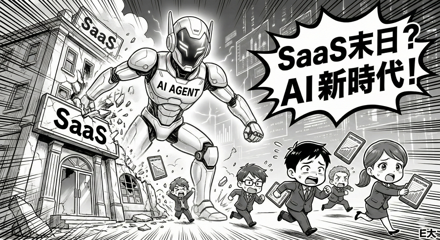 SaaS 末日來臨?從軟體股崩盤,看懂 AI 時代的商業模式大洗牌 SaaS 末日來臨?從軟體股崩盤,看懂 AI 時代的商業模式大洗牌