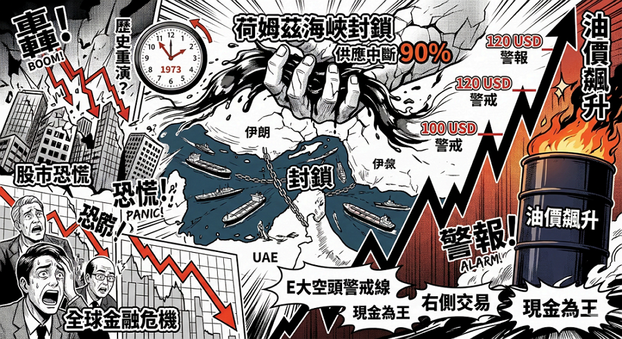 荷姆茲海峽封鎖衝擊:從三次石油危機歷史,看懂油價對台股的空頭警戒線 荷姆茲海峽封鎖衝擊:從三次石油危機歷史,看懂油價對台股的空頭警戒線