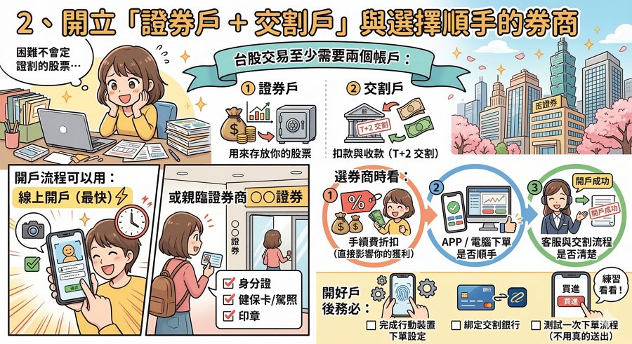 新手第一次買股票必做的 5 件事（從零開始）