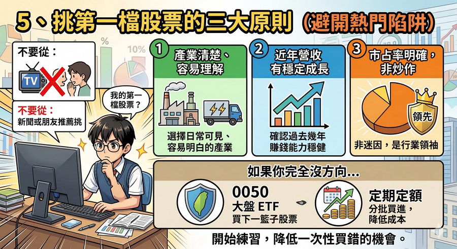 新手第一次買股票必做的 5 件事（從零開始）