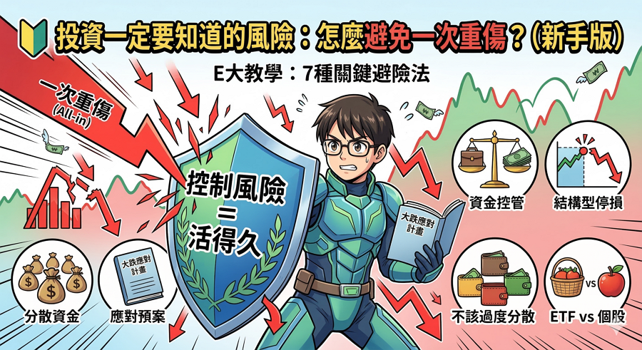 投資一定要知道的風險:怎麼避免一次重傷? 投資一定要知道的風險:怎麼避免一次重傷?
