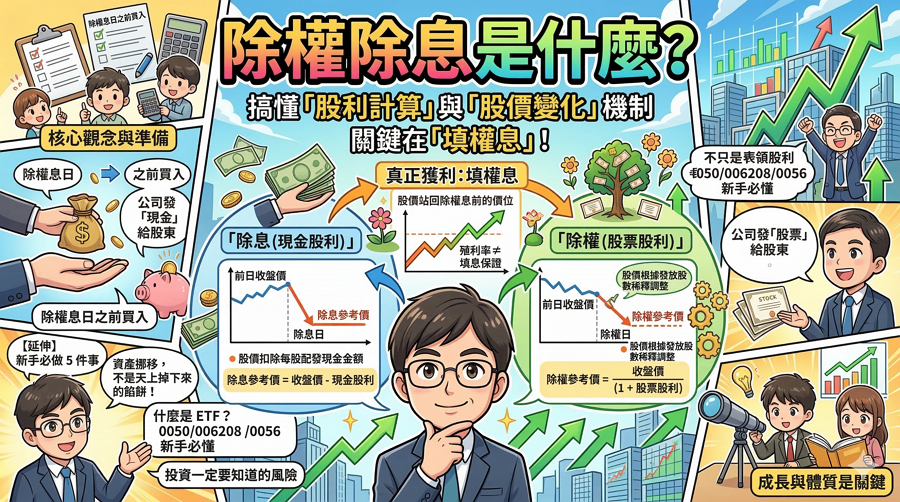 除權除息是什麼?搞懂除權息的「股利計算」與「股價變化」機制 除權除息是什麼?搞懂除權息的「股利計算」與「股價變化」機制