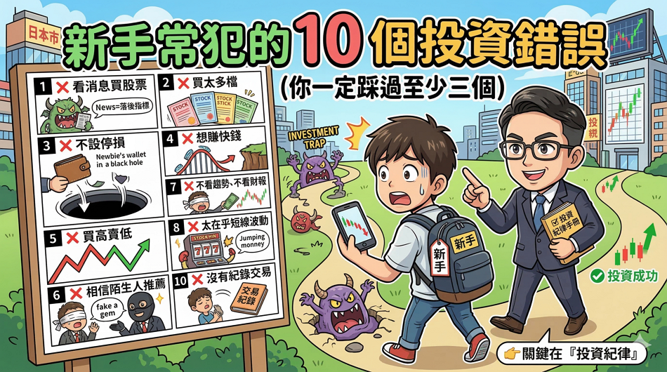 新手常犯的 10 個投資錯誤,你一定踩過至少三個 新手常犯的 10 個投資錯誤,你一定踩過至少三個
