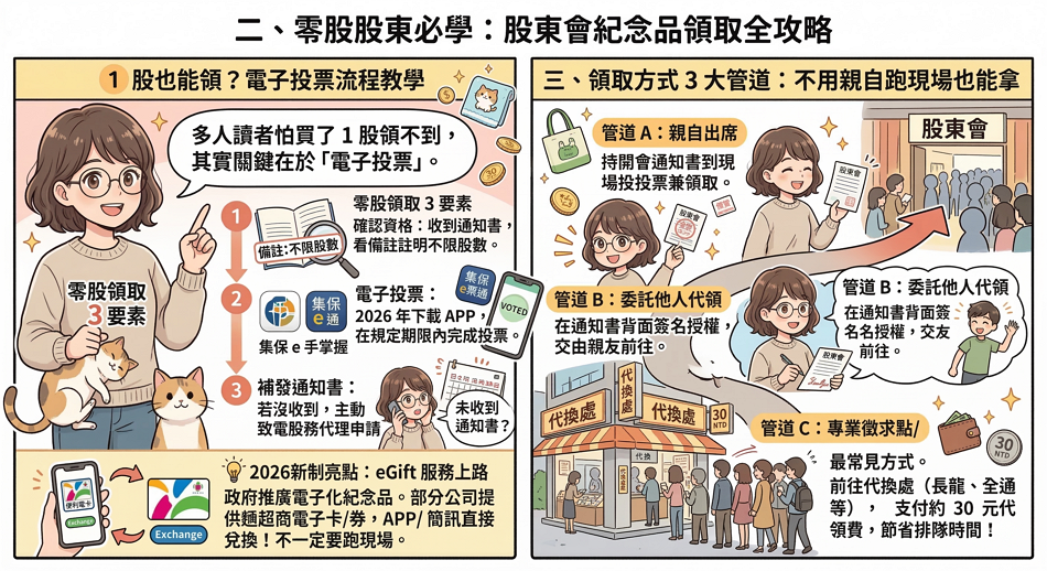 2026 股東會紀念品懶人包：最後買進日、零股領取全攻略（聯電、虎航、大魯閣）
