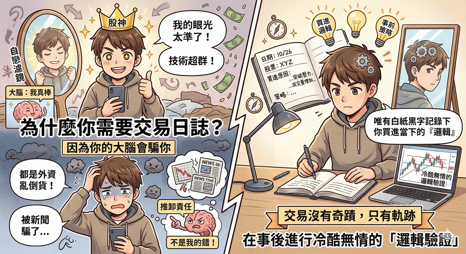 交易沒有奇蹟，只有軌跡：如何寫好你的「交易日誌」，從虧損中提煉獲利 DNA