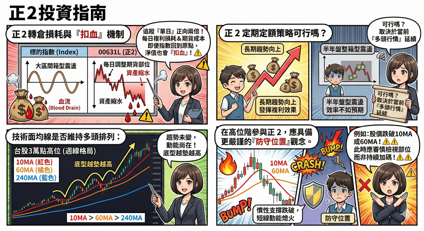 股王變平民！00631L 元大台灣 50 正 2 分割懶人包：會賠錢嗎？轉倉損耗與進場邏輯整理