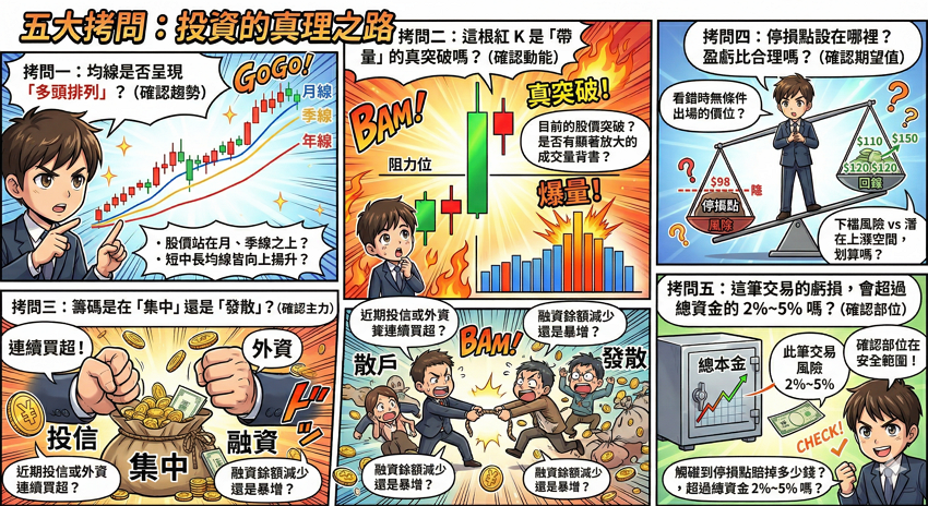 告別憑感覺下單！融合趨勢、籌碼與量價的「終極買進 SOP」，打造高勝率交易系統