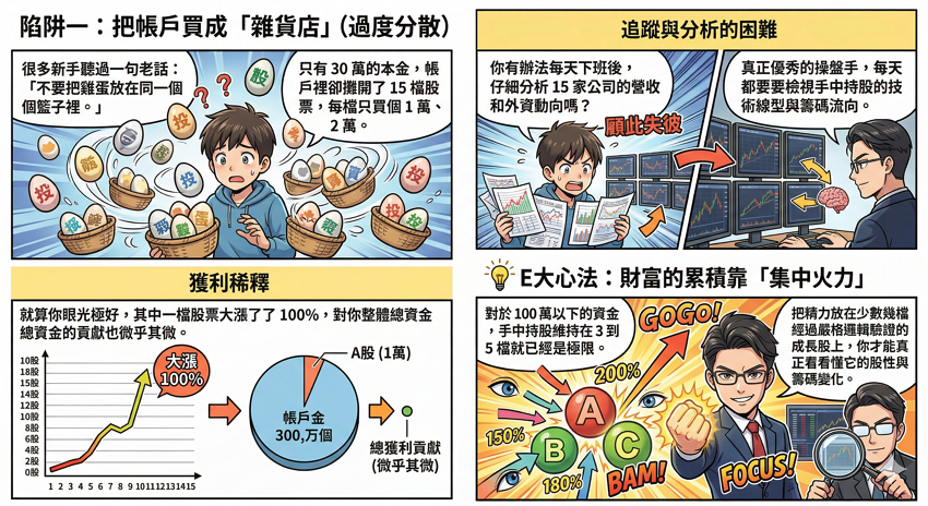 本金少更不能亂凹單！看懂「集中火力」與「風險控管」的完美平衡