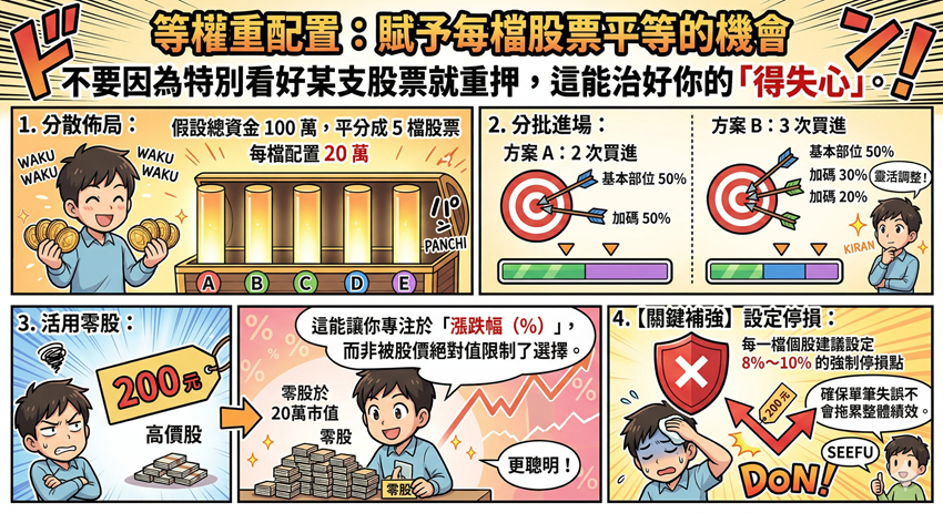 股票投資資金如何分配?成長股波段操作的 6 大資金控管原則