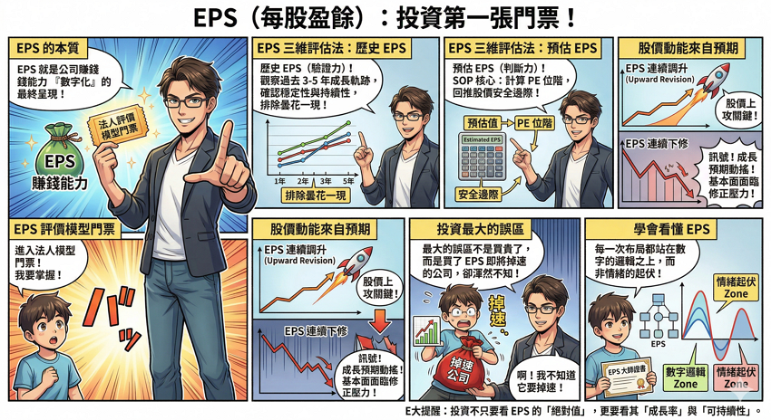 EPS每股盈餘是什麼?公式計算、查詢管道到法人評價模型全攻略