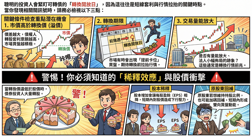 可轉換公司債（CB）全攻略：一文搞懂轉換公式、套利機會與股價稀釋風險