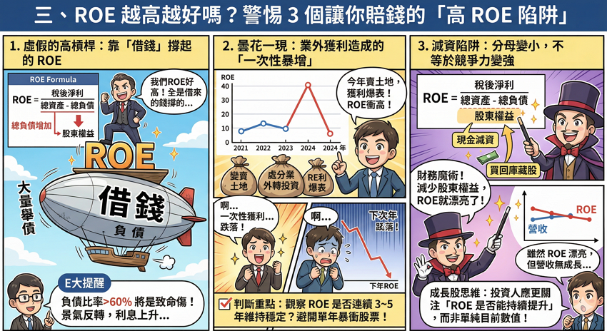 ROE股東權益報酬率是什麼?高ROE代表什麼?成長股分析必懂核心指標:公式計算、杜邦分析與選股陷阱全攻略