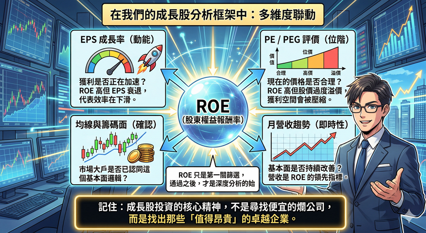 ROE股東權益報酬率是什麼?高ROE代表什麼?成長股分析必懂核心指標:公式計算、杜邦分析與選股陷阱全攻略