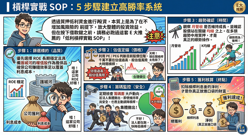 股票質押vs融資差別在哪?3分鐘選出最省利息的槓桿工具:利率、成數、維持率計算全攻略