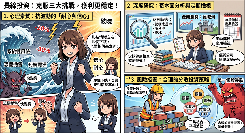 長線投資的 3 大成功關鍵：除了耐心，你還需要什麼？