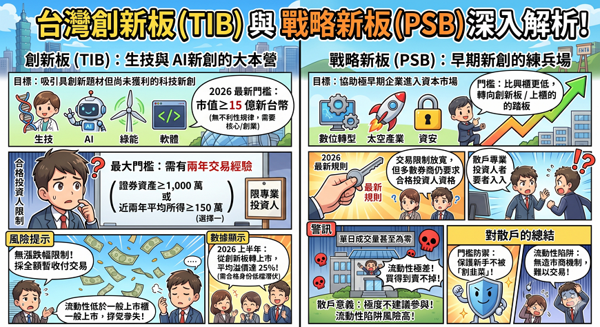 創新板（TIB）與戰略新板（PSB）：兩個新分類