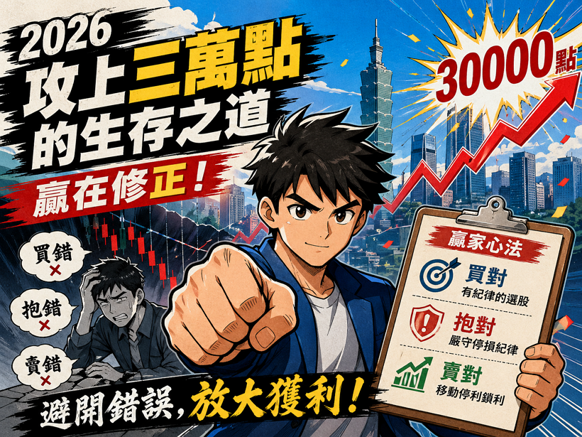 2026 攻上三萬點的生存之道： 贏在修正，掌握「買對、抱對、賣對」的贏家心法