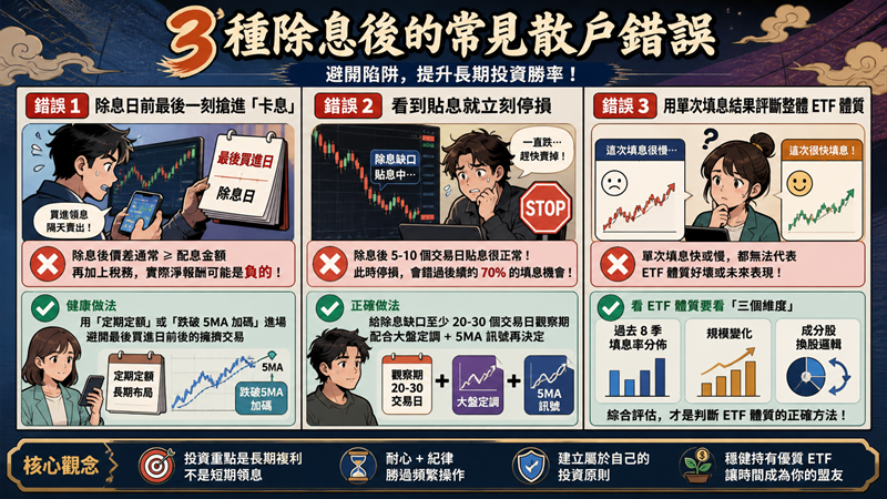 3 種除息後的常見散戶錯誤