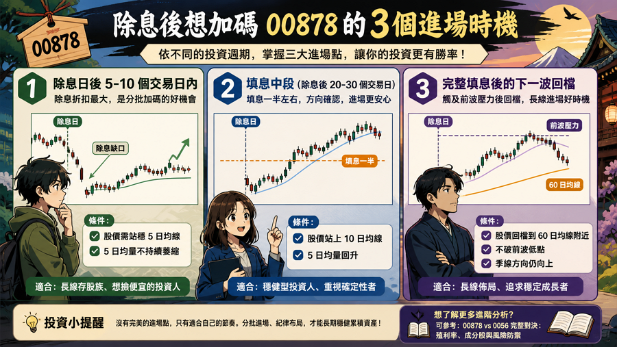 六、除息後想加碼 00878 的 3 個進場時機