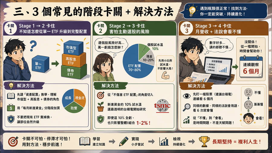 3 個常見的階段卡關 + 解決方法