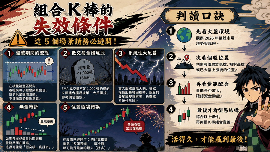 八、組合 K 棒的失效條件