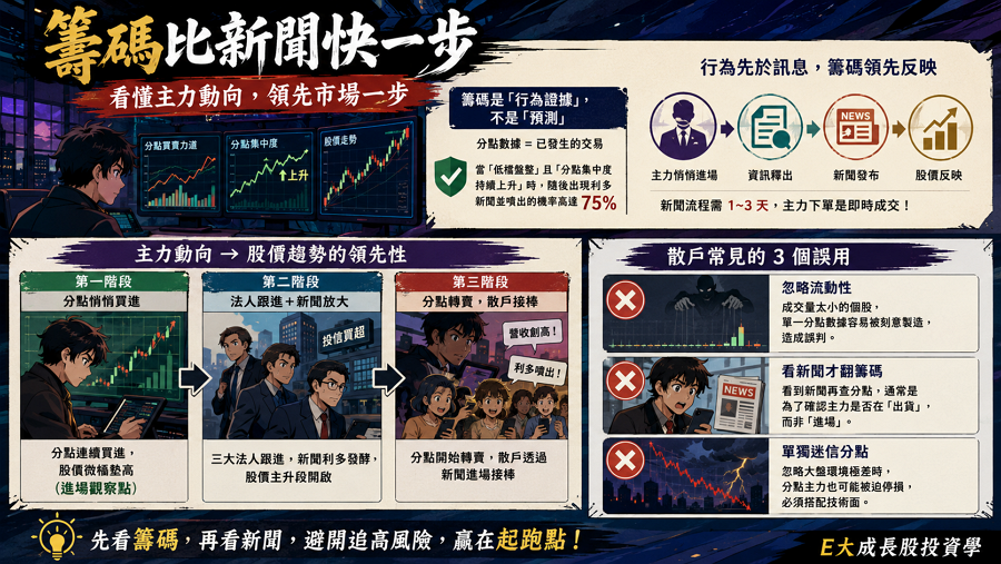 二、為什麼要觀察分點？籌碼留下的足跡比新聞快