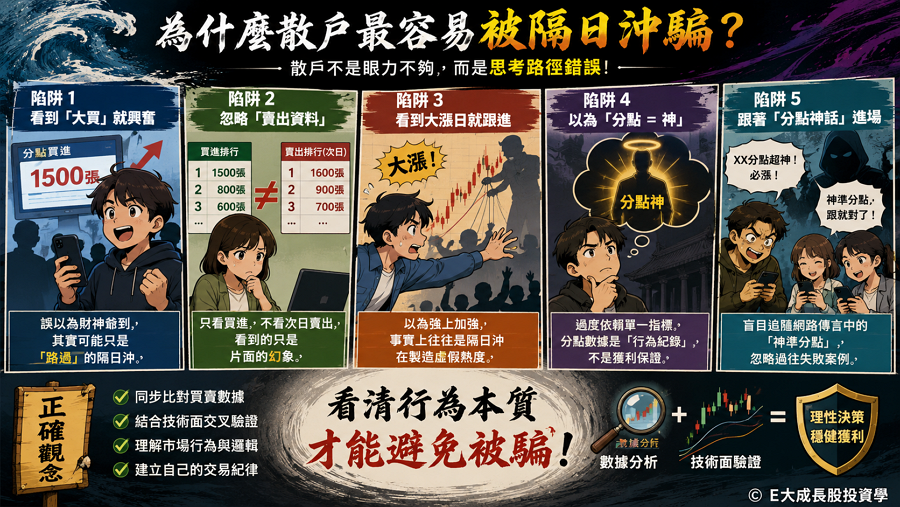 四、為什麼散戶最容易被隔日沖騙？