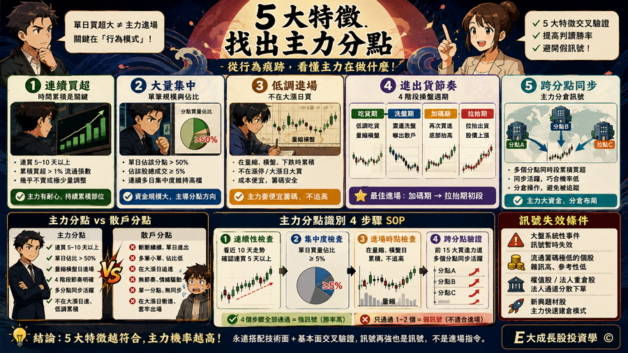 2026 主力分點辨識全攻略：掌握籌碼特徵與關鍵分點判讀技巧