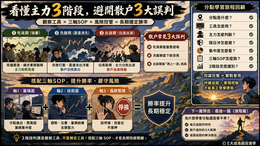 ⭐ 結論：3 階段判讀是進階能力、長期累積的成果