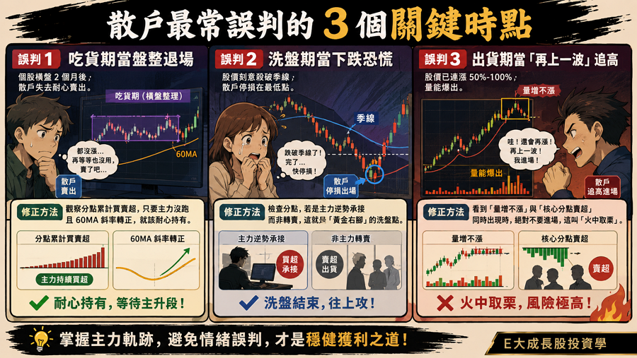 六、散戶最常誤判的 3 個關鍵時點