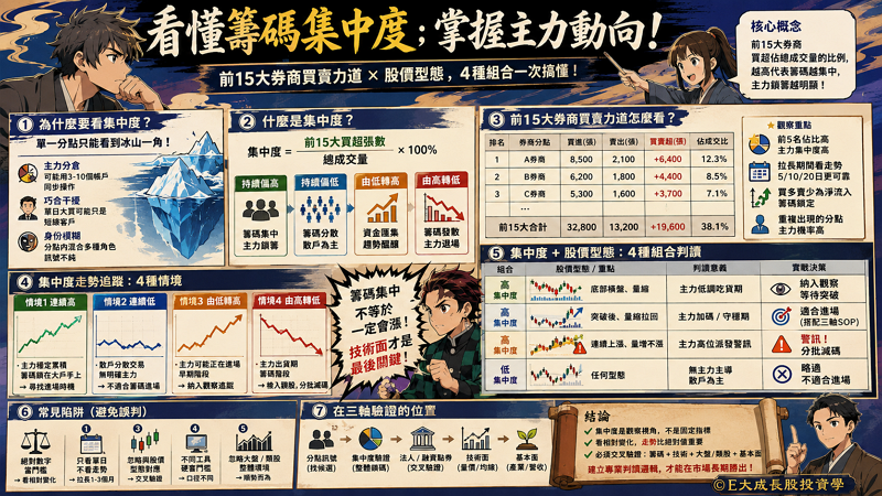 分點集中度全攻略：從籌碼數據拆解主力動向，掌握股價噴發的關鍵邏輯