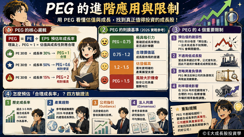 五、PEG 的進階應用與限制